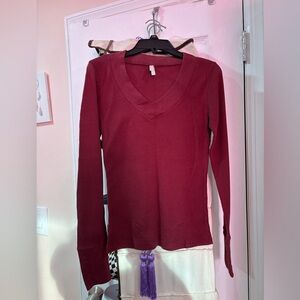 Red Long Sleeve Shirt Size S from Color Story